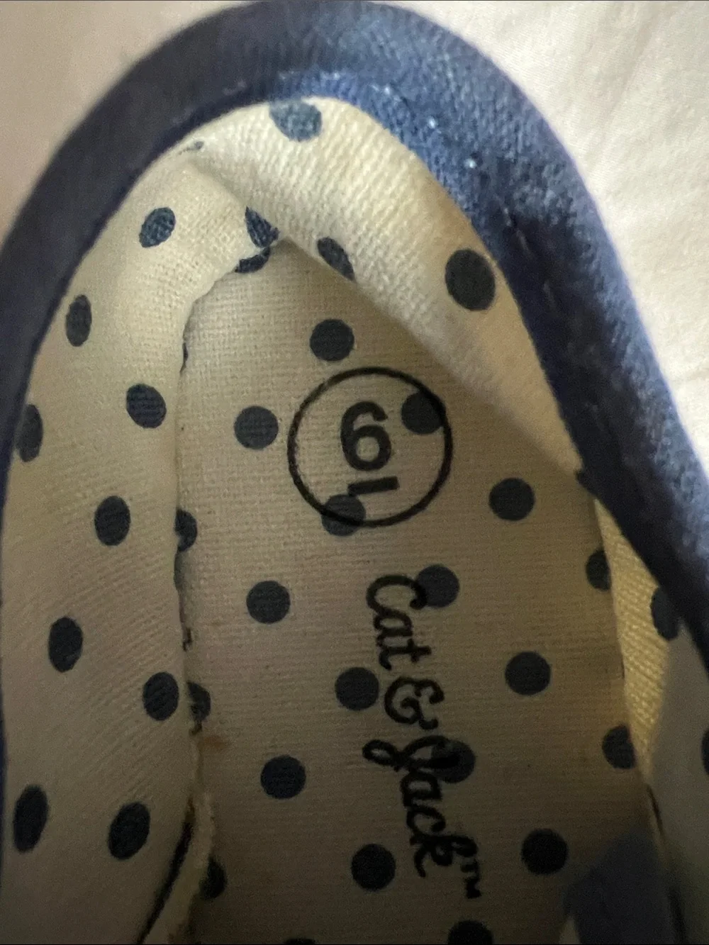 Cat & Jack Blue and White Striped Moccasin Sneakers for Kids
